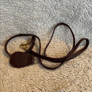 Brown (maroon) color gold tone hardware 34” strap with tag Glorius